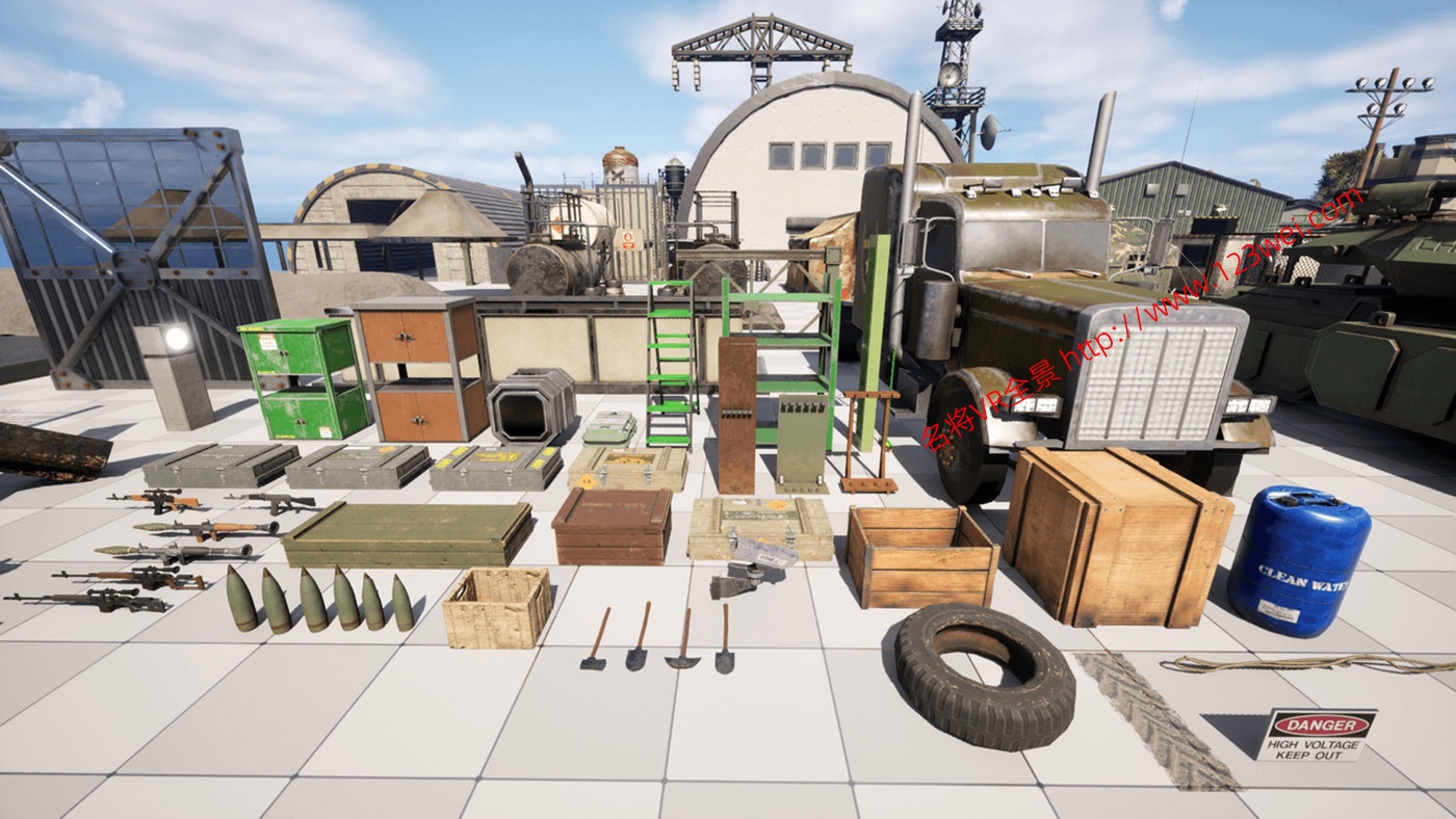 图片[2]-UE5（虚幻引擎5）资源：Military Base 军事基地-VR全景