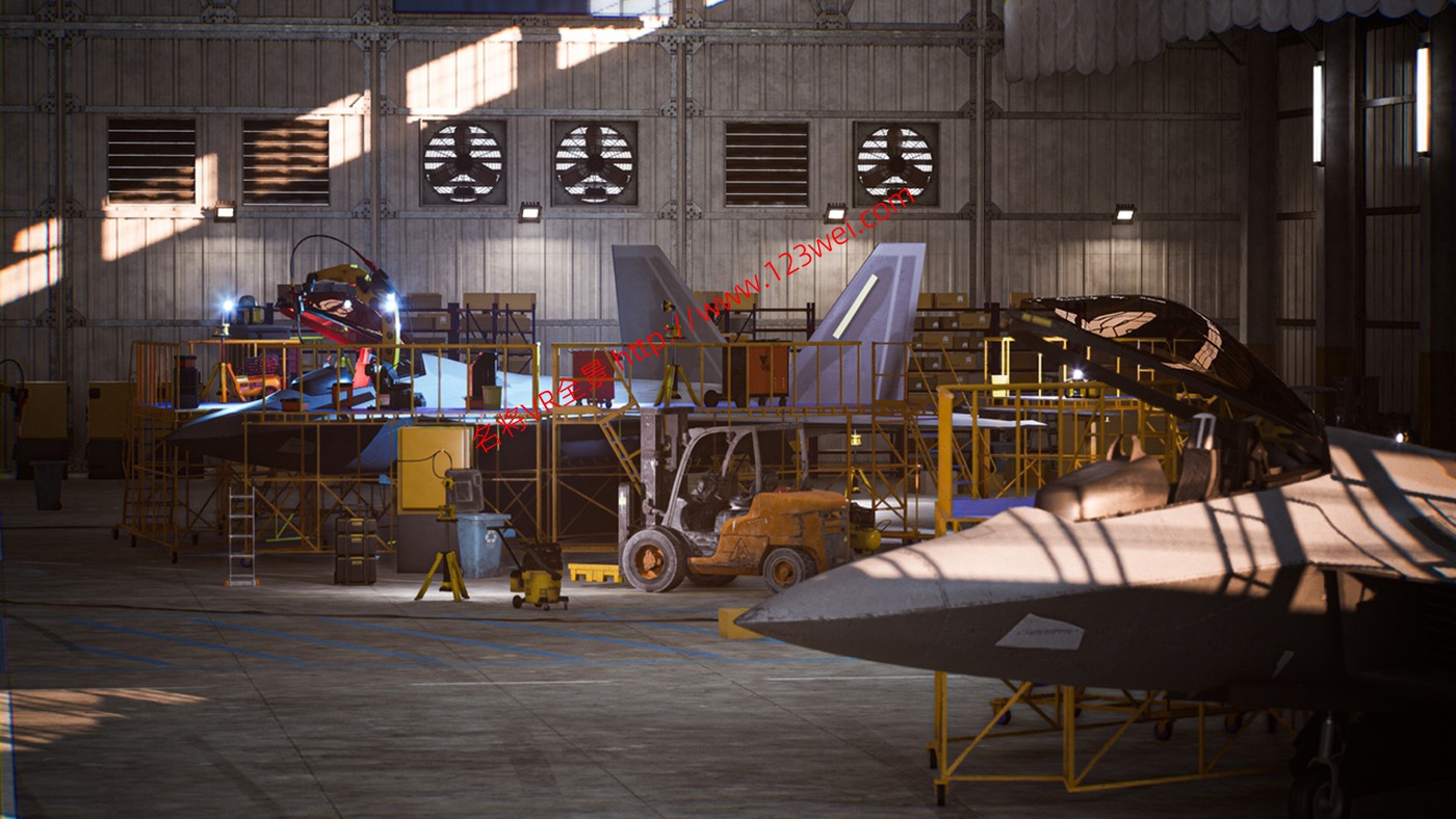 图片[20]-UE5（虚幻引擎5）资源：HAWKNEST An Aircraft Factory Hangar (Modular)  HAWKNEST 飞机工厂机库（模块化）-VR全景