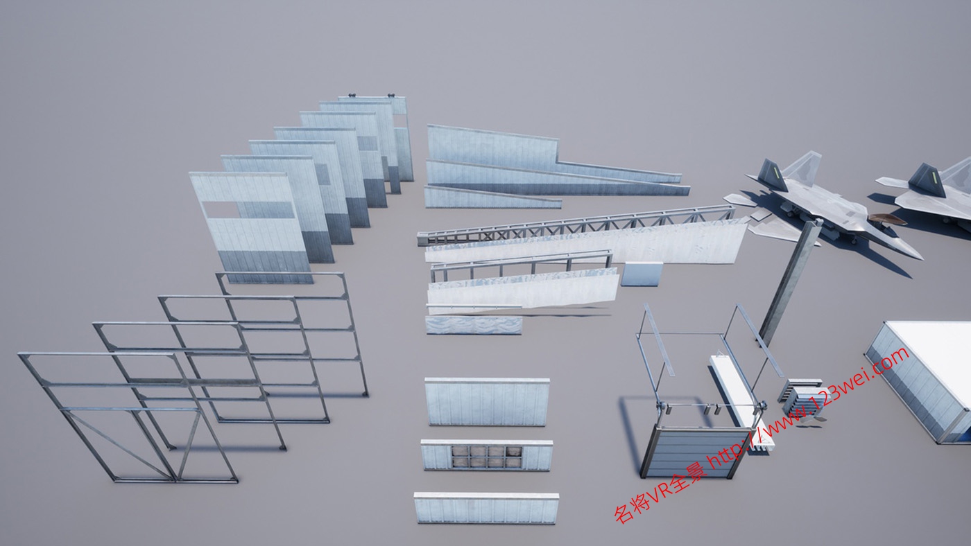 图片[15]-UE5（虚幻引擎5）资源：HAWKNEST An Aircraft Factory Hangar (Modular)  HAWKNEST 飞机工厂机库（模块化）-VR全景