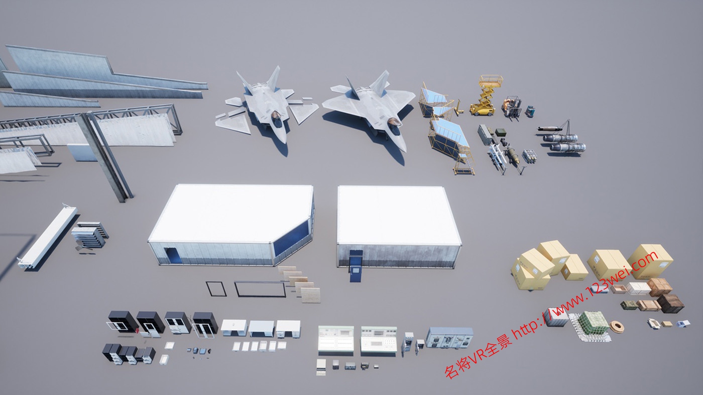 图片[14]-UE5（虚幻引擎5）资源：HAWKNEST An Aircraft Factory Hangar (Modular)  HAWKNEST 飞机工厂机库（模块化）-VR全景