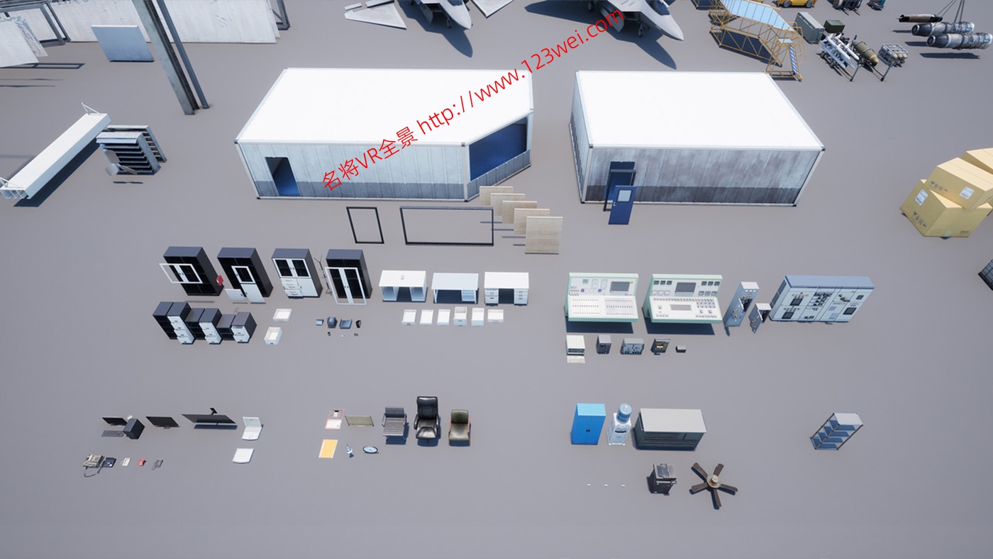 图片[12]-UE5（虚幻引擎5）资源：HAWKNEST An Aircraft Factory Hangar (Modular)  HAWKNEST 飞机工厂机库（模块化）-VR全景