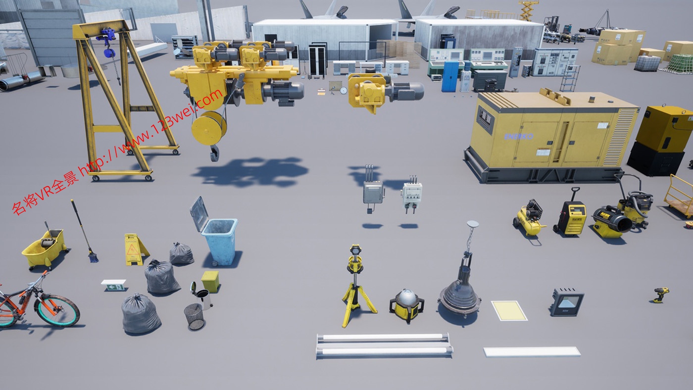 图片[8]-UE5（虚幻引擎5）资源：HAWKNEST An Aircraft Factory Hangar (Modular)  HAWKNEST 飞机工厂机库（模块化）-VR全景