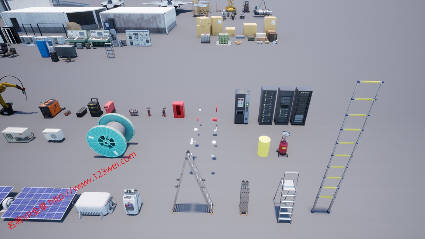 图片[7]-UE5（虚幻引擎5）资源：HAWKNEST An Aircraft Factory Hangar (Modular)  HAWKNEST 飞机工厂机库（模块化）-VR全景