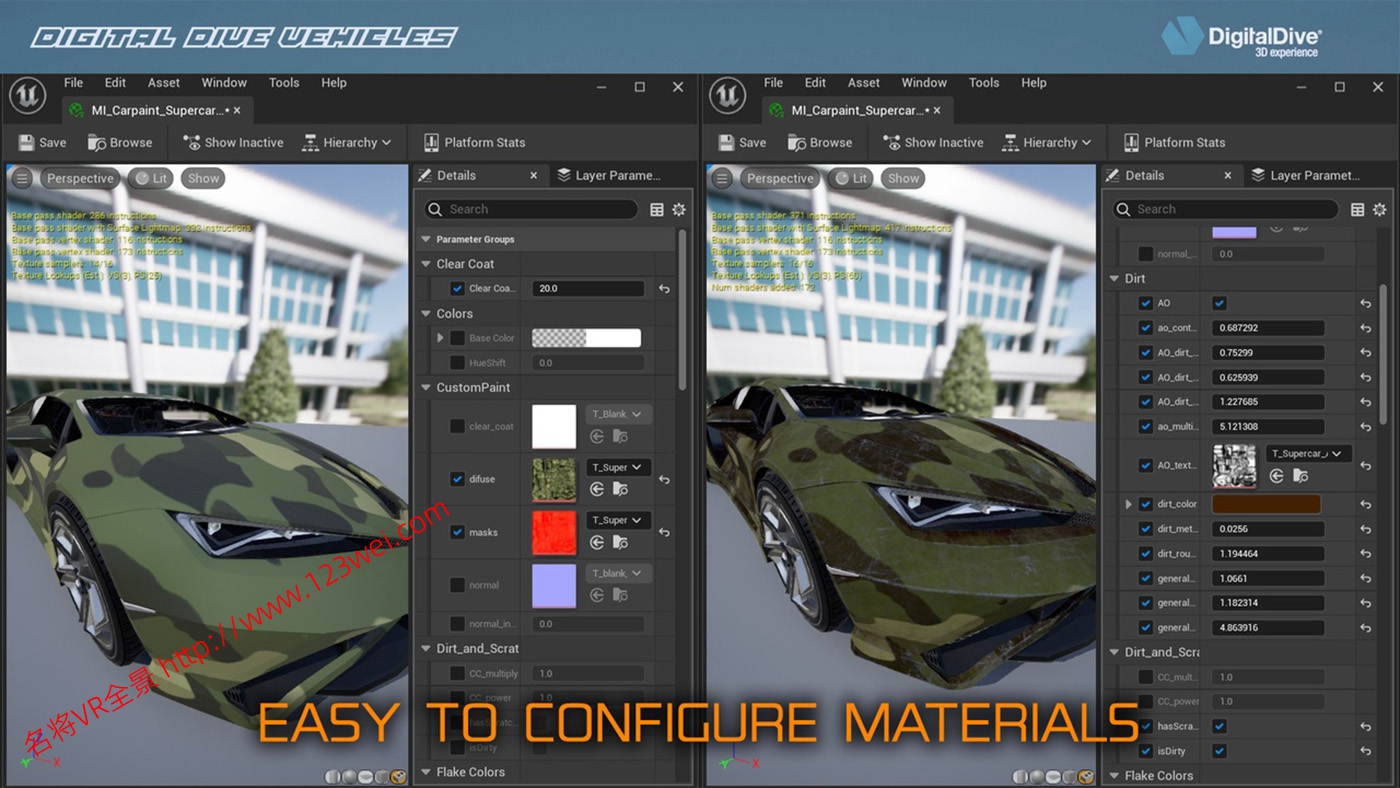 图片[18]-UE5（虚幻引擎5）资源：3D Cars: Supercar 可驾驶超级跑车-VR全景