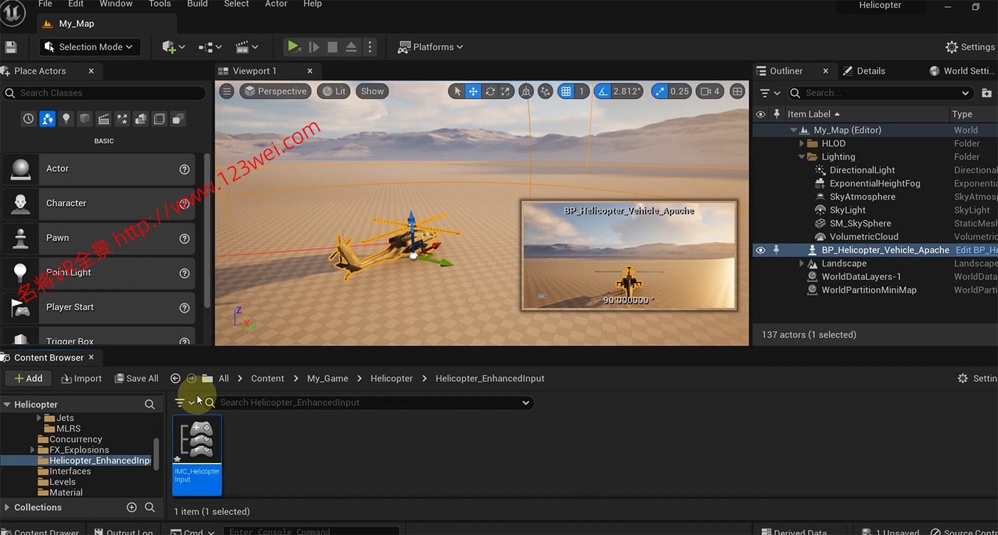 图片[10]-【游戏开发教程】UE5（虚幻引擎5）视频教程：UE5直升机_坦克_导弹发射车_F18战机等多种载具的控制教程_中文字幕【值得推荐】-VR全景