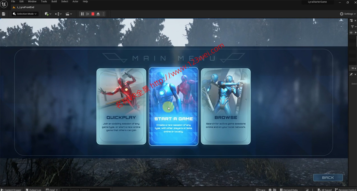 图片[3]-UE5（虚幻引擎5）视频教程：UE5 Exploring Lyra for Game UE5 Lyra游戏示例包研究教程_中文字幕【推荐】-VR全景
