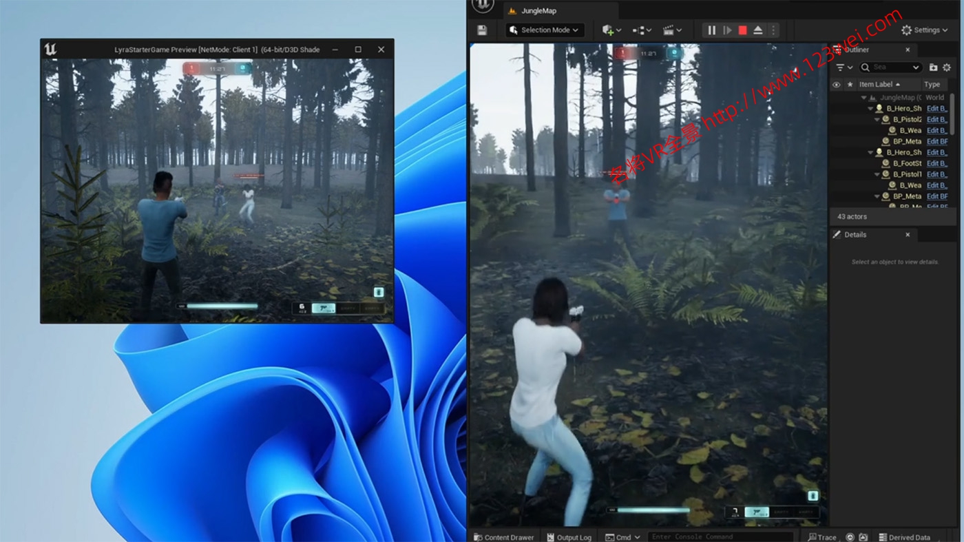 图片[2]-UE5（虚幻引擎5）视频教程：UE5 Exploring Lyra for Game UE5 Lyra游戏示例包研究教程_中文字幕【推荐】-VR全景