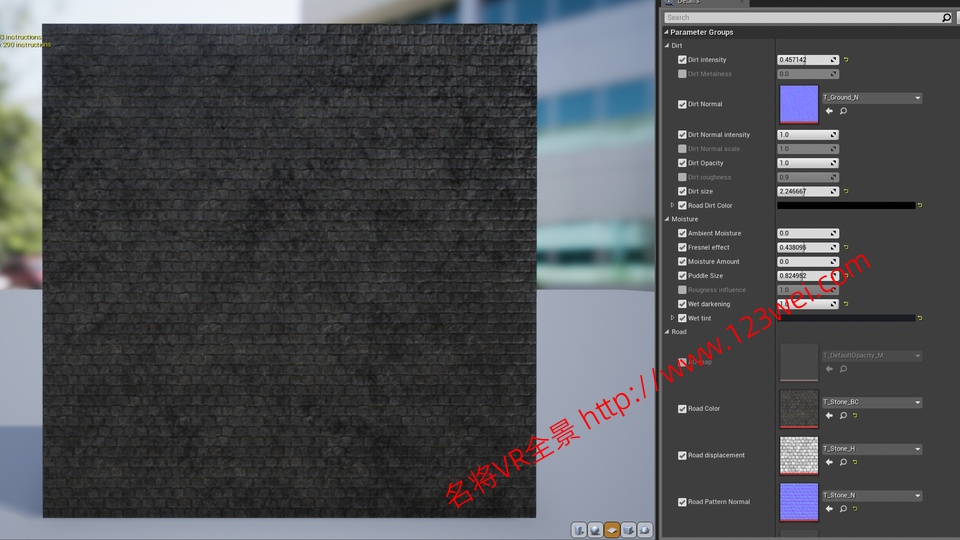 图片[5]-UE5（虚幻引擎5）资源：Advanced road materials 高级道路材质-VR全景