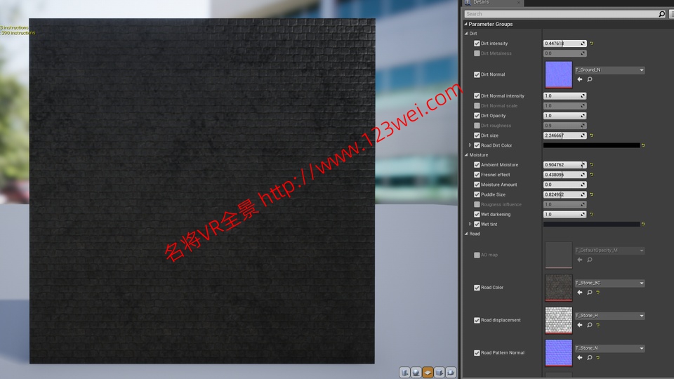 图片[4]-UE5（虚幻引擎5）资源：Advanced road materials 高级道路材质-VR全景