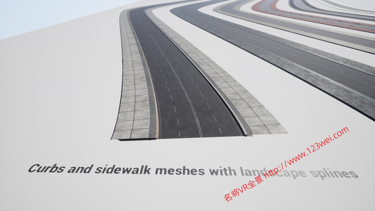 图片[15]-UE5（虚幻引擎5）资源：Advanced Sidewalk Materials 高级人行道材质-VR全景