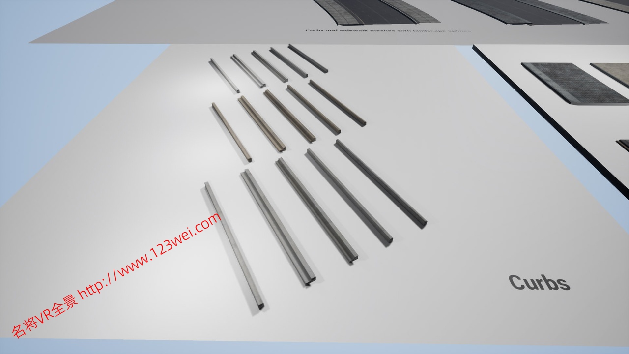 图片[11]-UE5（虚幻引擎5）资源：Advanced Sidewalk Materials 高级人行道材质-VR全景