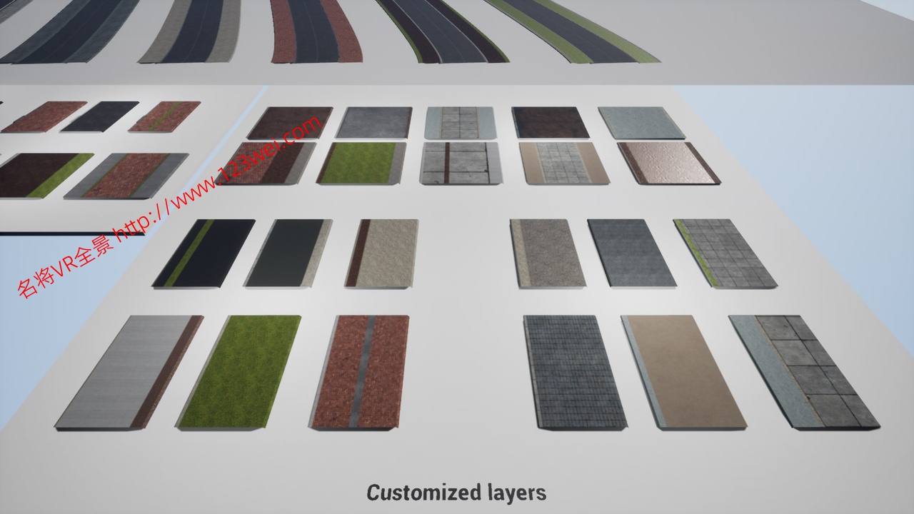 图片[5]-UE5（虚幻引擎5）资源：Advanced Sidewalk Materials 高级人行道材质-VR全景