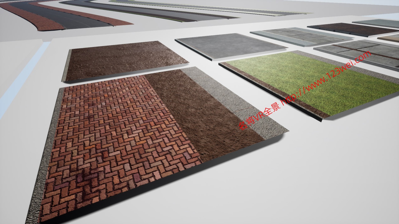 图片[4]-UE5（虚幻引擎5）资源：Advanced Sidewalk Materials 高级人行道材质-VR全景