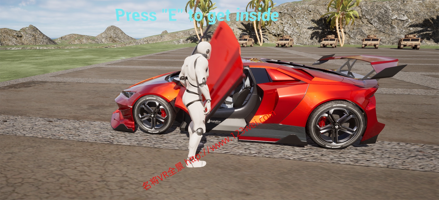 图片[1]-UE5（虚幻引擎5）游戏开发实战：快速开发简单的跑车游戏（三）-VR全景