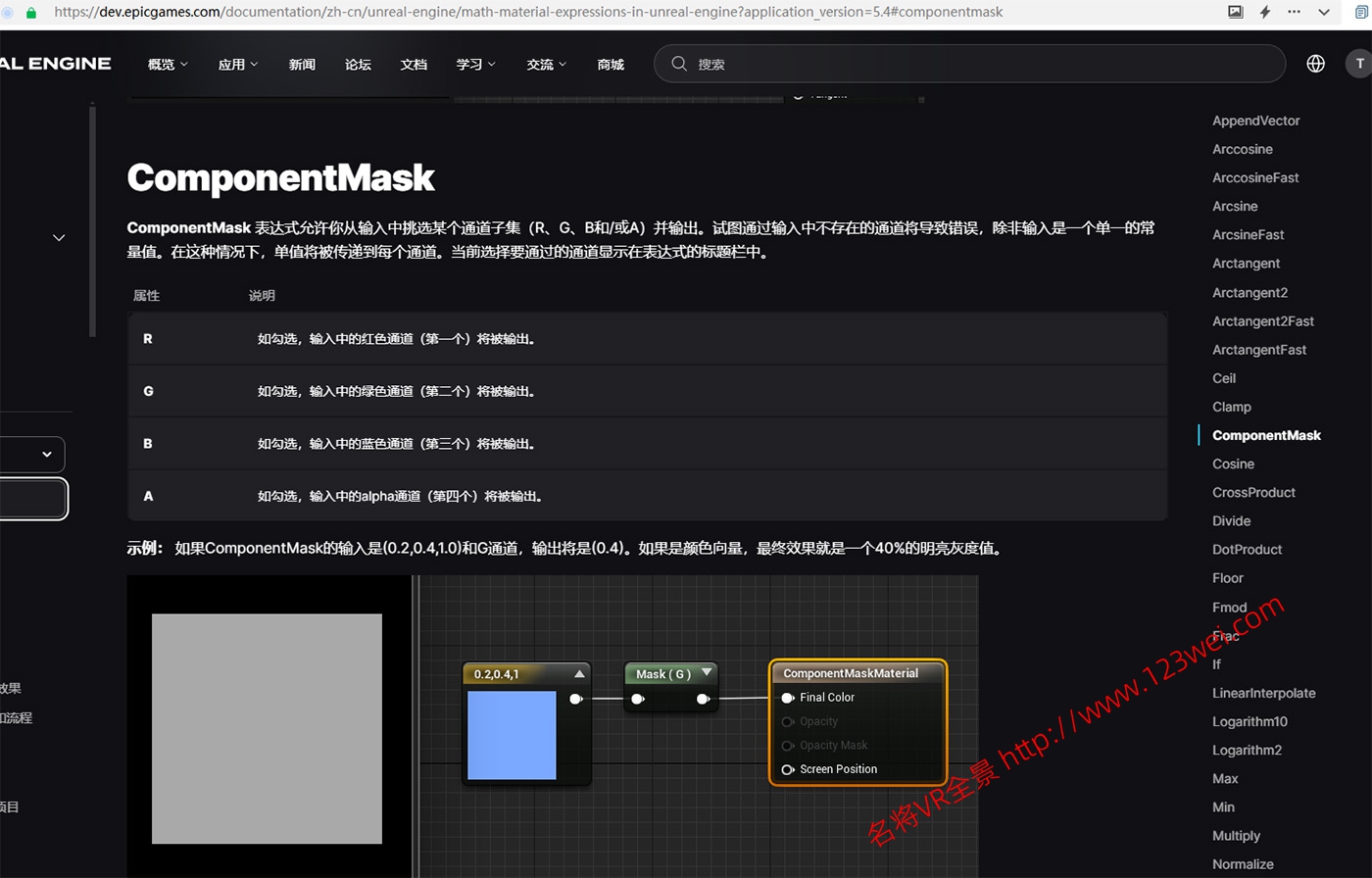 图片[2]-UE5（虚幻引擎5）值得推荐：终于理解节点MASK后基础颜色为什么是灰色-VR全景