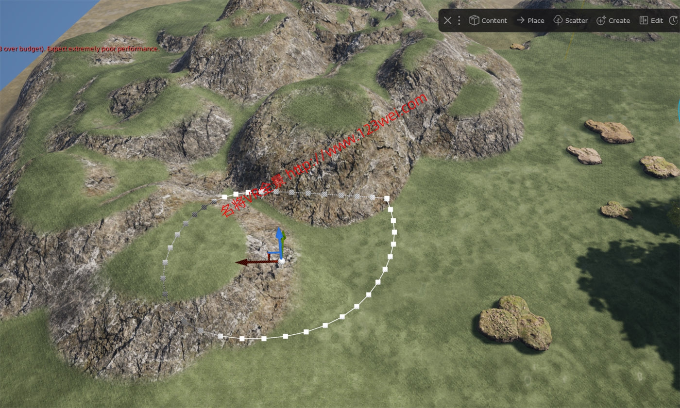 图片[1]-UE5（虚幻引擎5）值得推荐：通过DASH在山坡上种树-VR全景